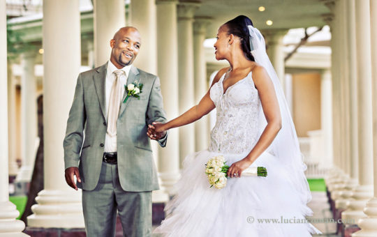 Grand Palm Botswana, bride and groom.