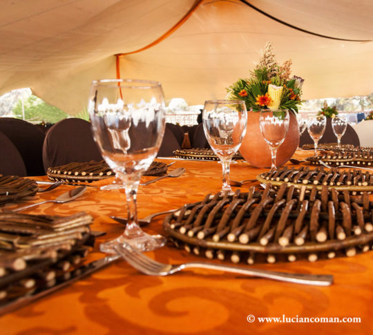 Traditional decorations Botswana wedding